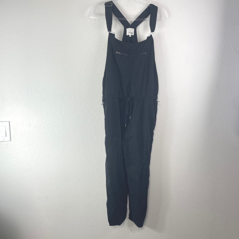 Wilfred Free Lyocell Drawstring Overalls Jumpsuit Size S Black Utility Gorpcore